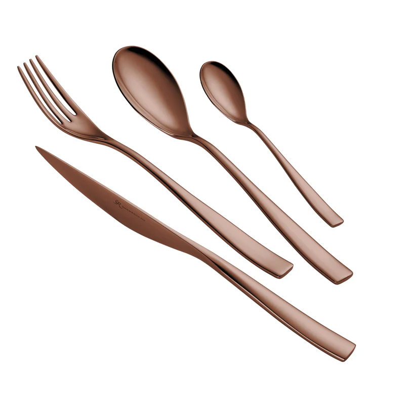 CHARME ROSE - Set di posate per 6 persone, 24 pezzi totali - immagine 3