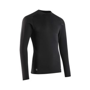Maglia termica manica lunga calcio uomo KEEPCOMFORT 100 nera